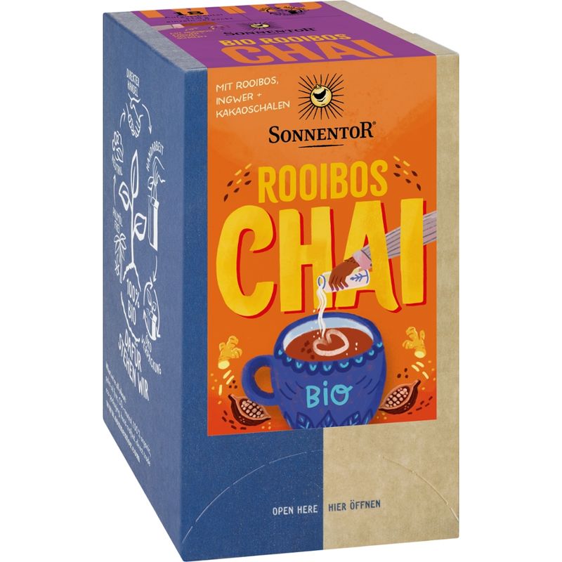 Sonnentor Rooibos Chai, Doppelkammerbeutel - Produktbild