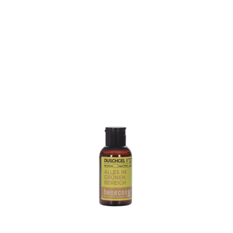 benecos benecosBIO Mini Duschgel BIO-Grüntee - ALLES IM GRÜNEN BEREICH - Produktbild