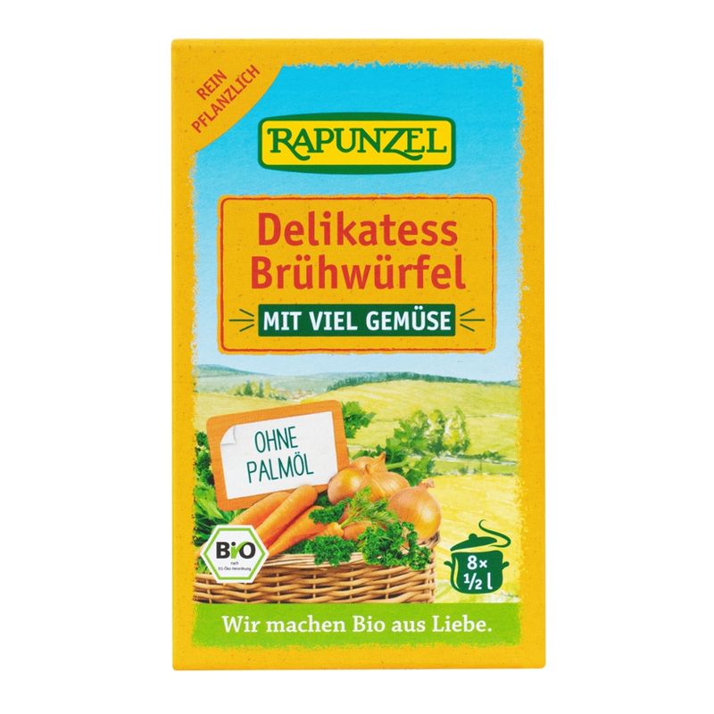 Rapunzel Delikatess Gemüse-Brühwürfel mit viel Gemüse, mit Bio-Hefe - Produktbild
