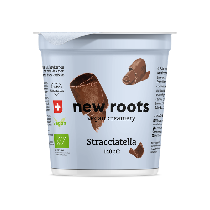 New Roots Pflanzliche Alternative zu Straciatellajoghurt, aus Cashewkernen - Produktbild