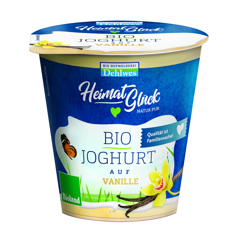 HeimatGlück BIO-Joghurt Vanille 3,5% Fett 150g - Produktbild
