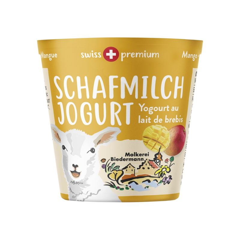 Molkerei Biedermann Bio Schafjogurt Mango - Produktbild