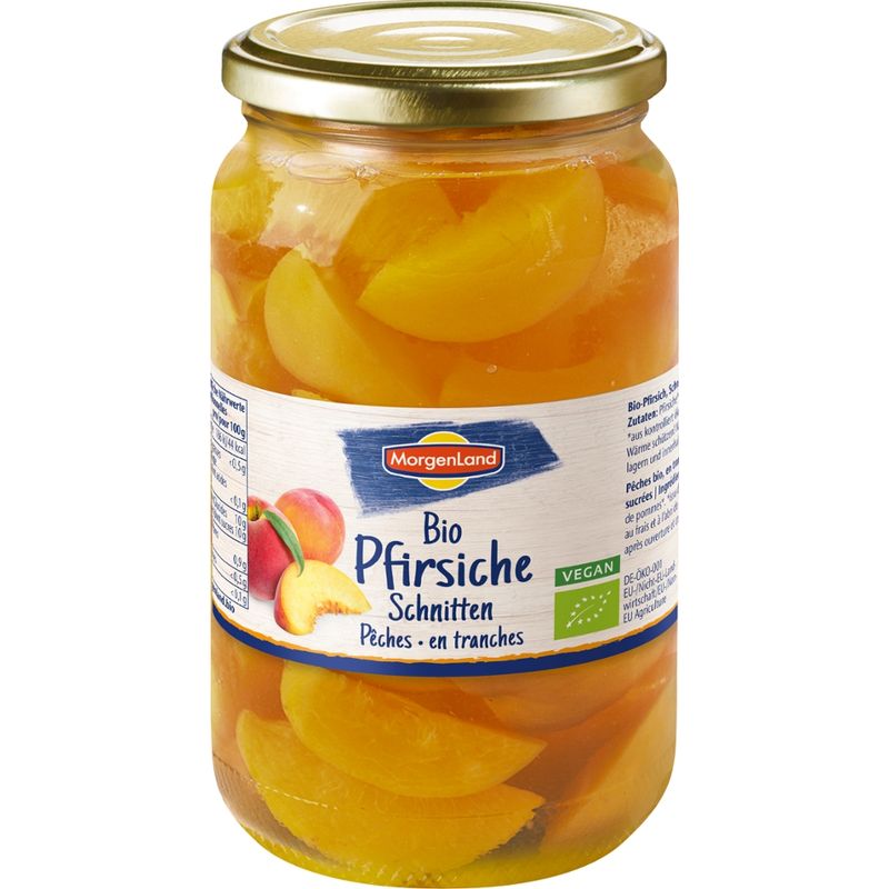 MorgenLand Pfirsiche Schnitten - Produktbild