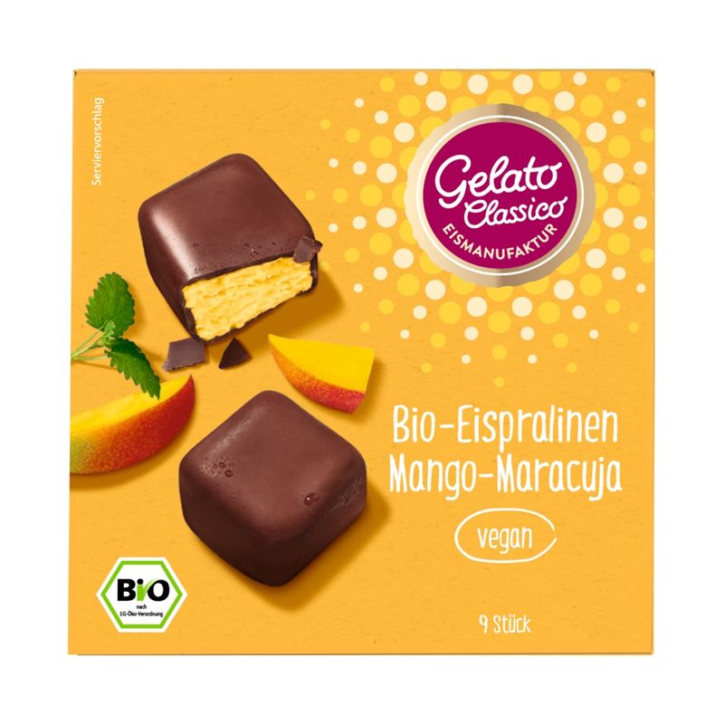 Gelato Classico Eismanufaktur Gelato Classico Bio-Eispralinen Mango Maracuja - Produktbild