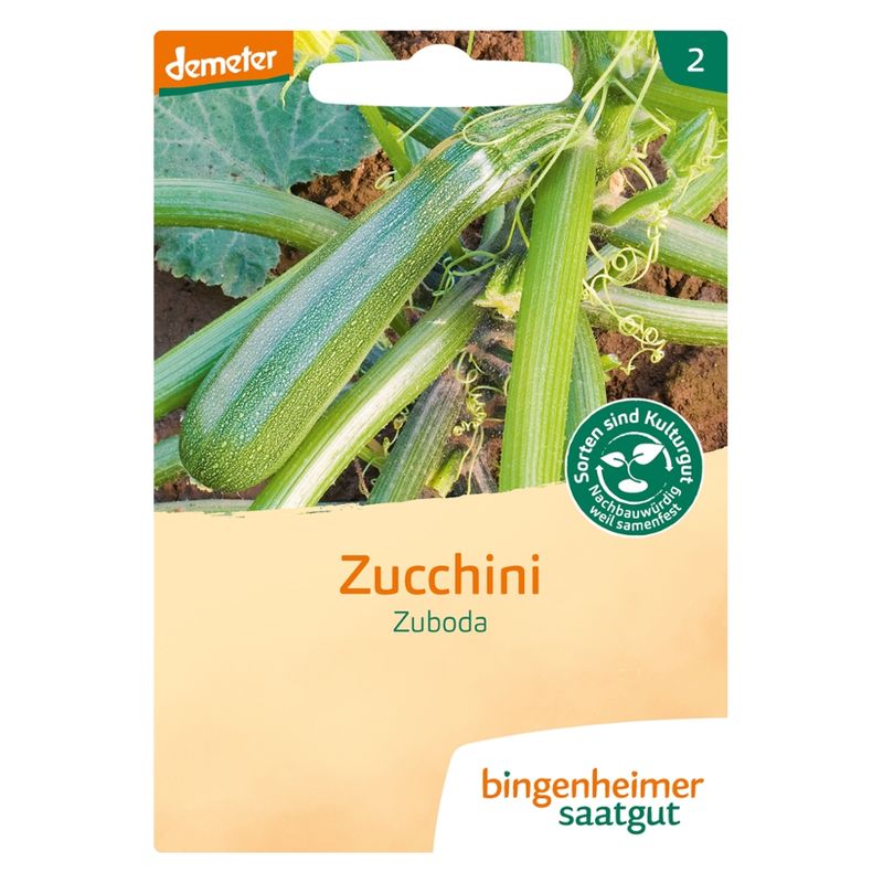 Bingenheimer Saatgut Zuboda - Zucchini (Saatgut) - Produktbild