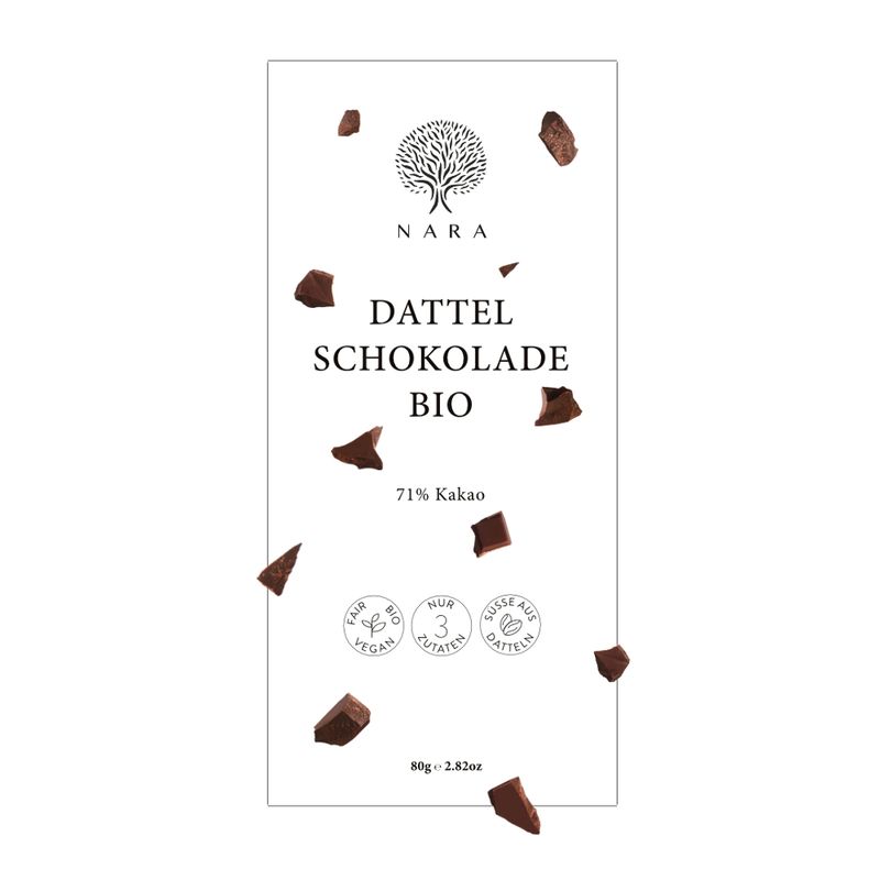 Nara Dattel Schokolade Bio mit 71% Kakao - Produktbild