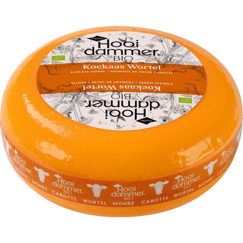 Hooidammer Hooidammer Käsezubereitung aus Bio Schnittkäse Möhre 4/5kg mindestens 50% Fett i. Tr. - Produktbild