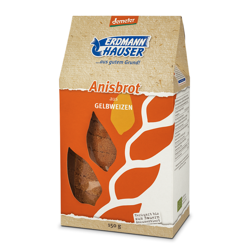 ErdmannHAUSER Getreideprodukte ErdmannHAUSER demeter Anisbrot aus Gelbweizen - Produktbild