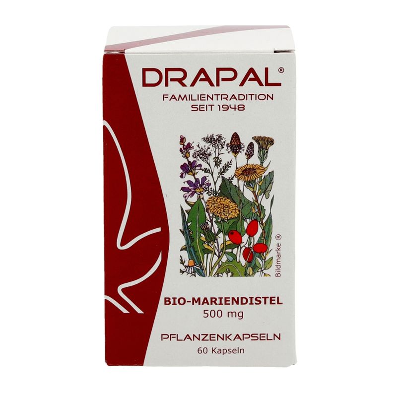 DRAPAL Bio-Mariendistel 500 mg Kapseln 60 Stück - Produktbild