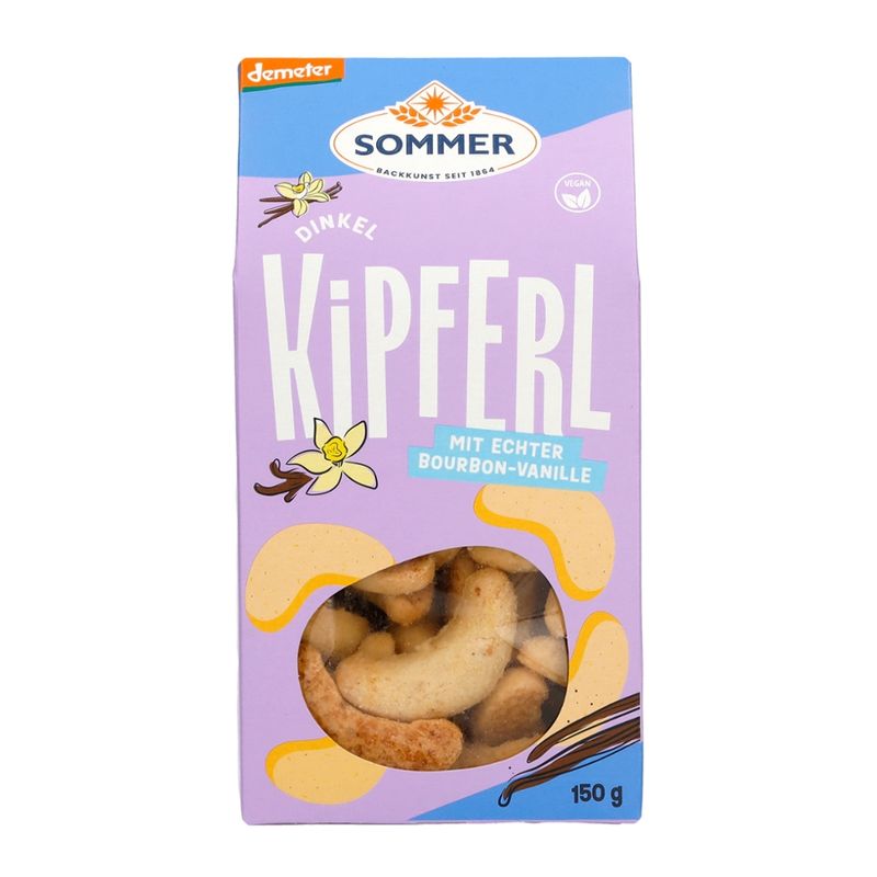 Sommer Demeter Dinkel Kipferl mit echter Bourbon-Vanille - Produktbild