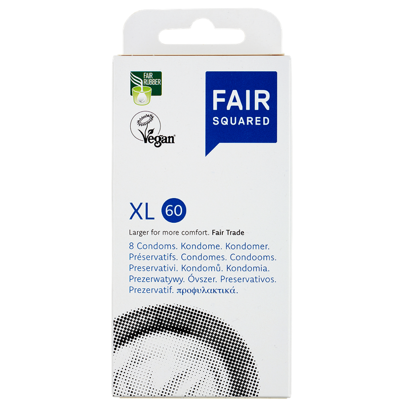 FAIR SQUARED FAIR SQUARED XL Kondome 8 Stück - Fair und Vegan - Produktbild