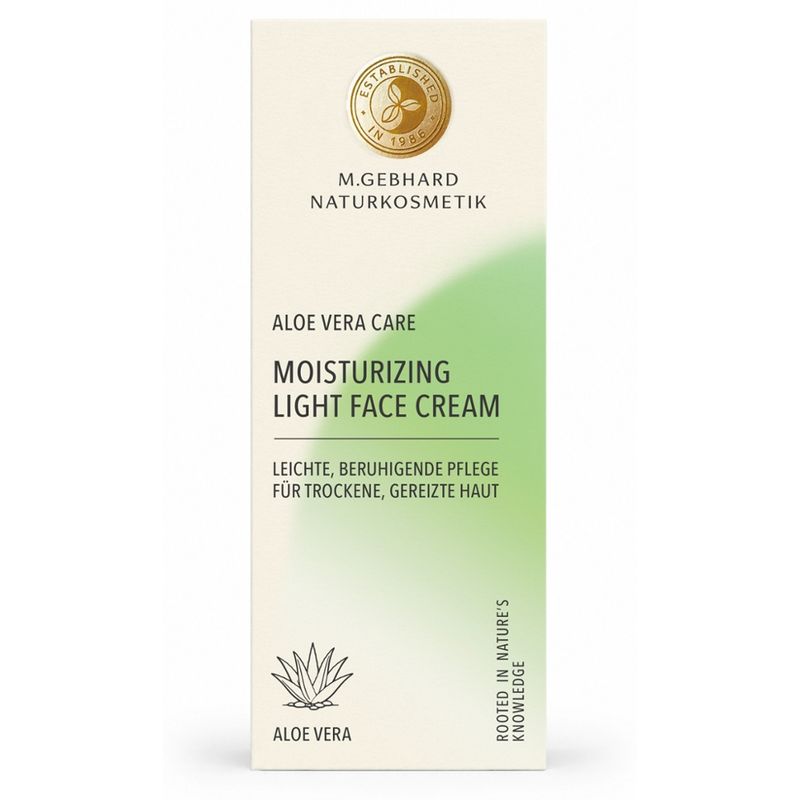 M. Gebhard Naturkosmetik MOISTURIZING LIGHT FACE CREAM - Aloe Care - Produktbild