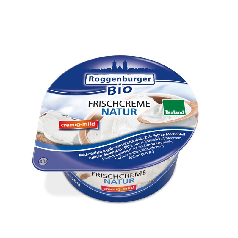 Roggenburger Bio Roggenburger Bio Frischcreme Natur 125 g - Produktbild