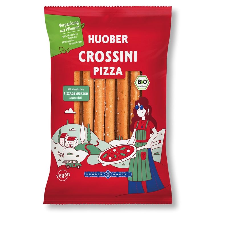 HUOBER BREZEL HUOBER Crossini Pizza 100g - Produktbild