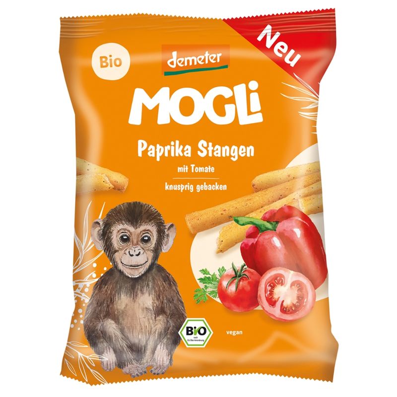 Mogli Paprika Stangen mit Tomate - Produktbild