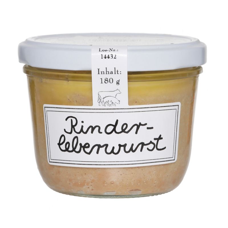 Schröder's Bio Fleisch- und Wurstwaren Rinderleberwurst mit Sahne im Einwegglas - Produktbild