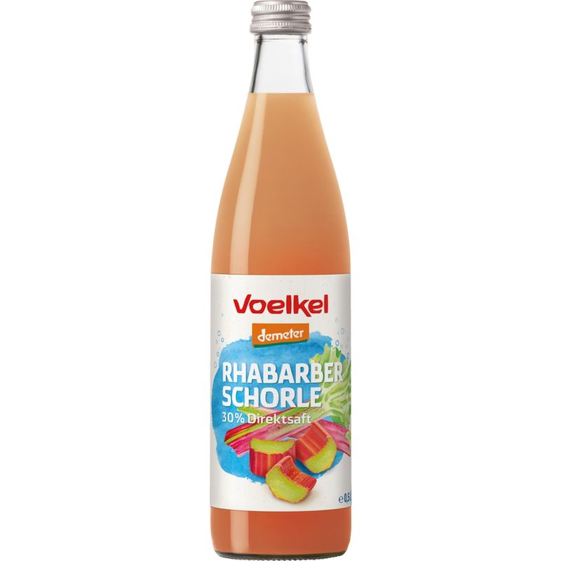 Voelkel Rhabarber Schorle 30% Direktsaft - Produktbild