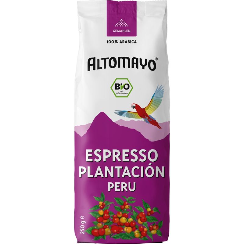Altomayo Espresso Plantación Peru, gemahlen - Produktbild