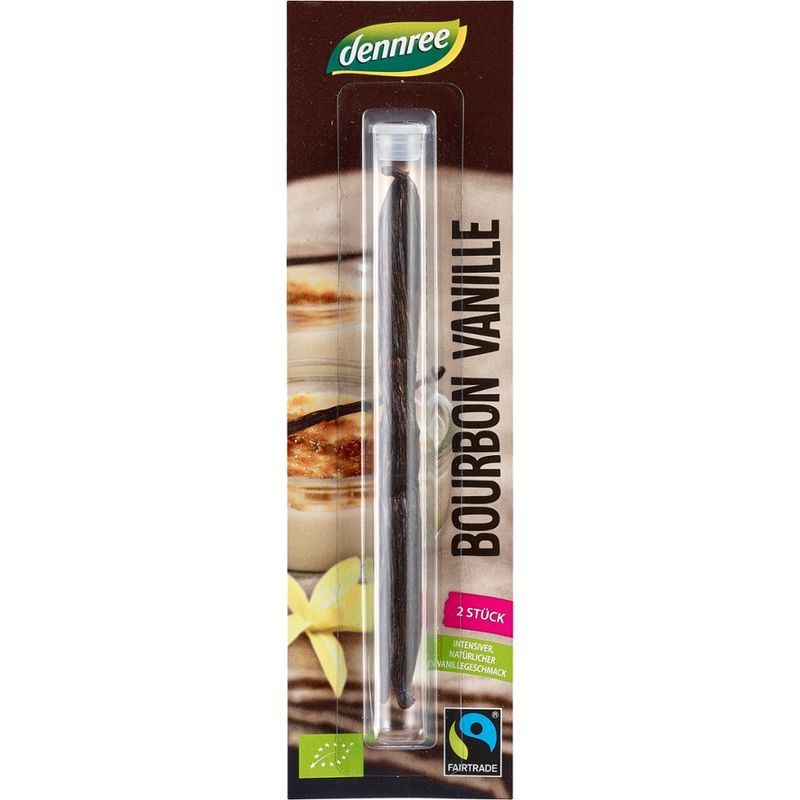 dennree Bourbon-Vanilleschoten, 2 Stück - Produktbild