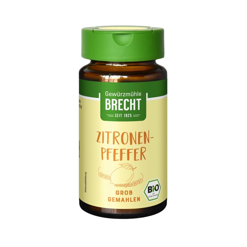 Gewürzmühle Brecht Zitronenpfeffer grob gemahlen - Glas - Produktbild
