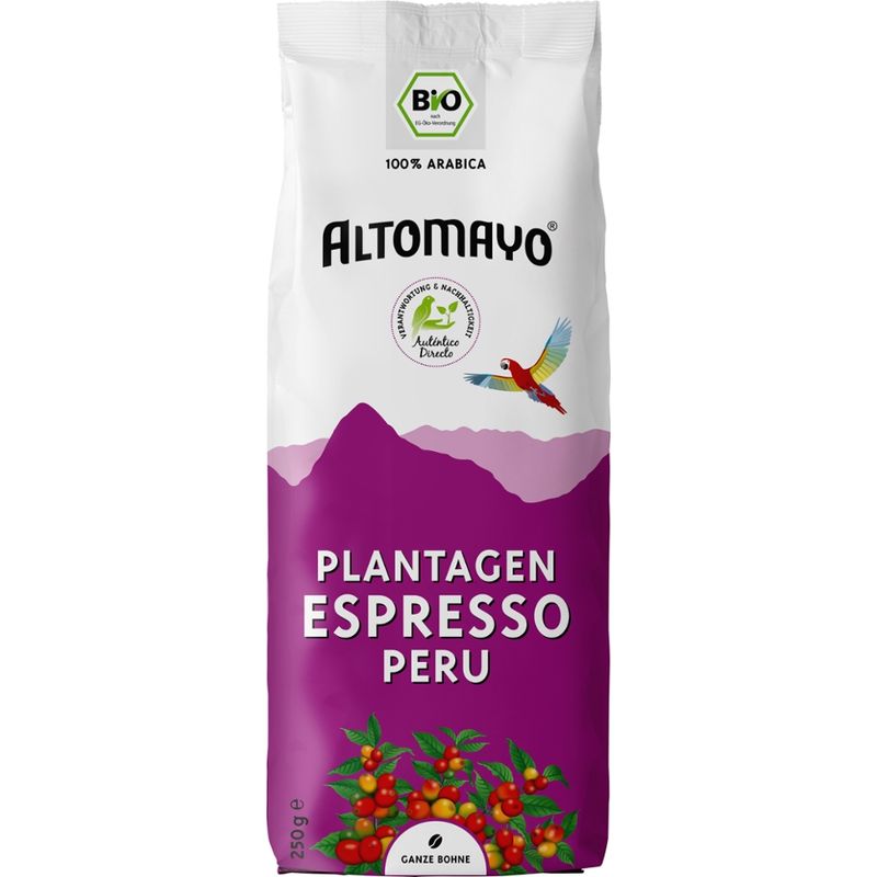 Altomayo Plantagen Espresso Peru, Bohnen - Produktbild
