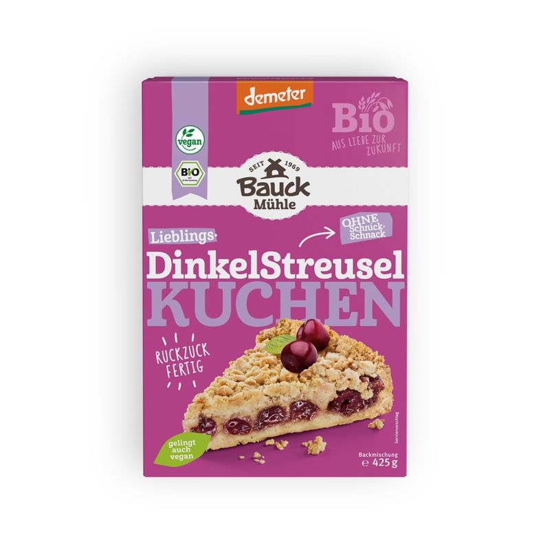 Bauck Mühle Dinkel Streuselkuchen Demeter - Produktbild