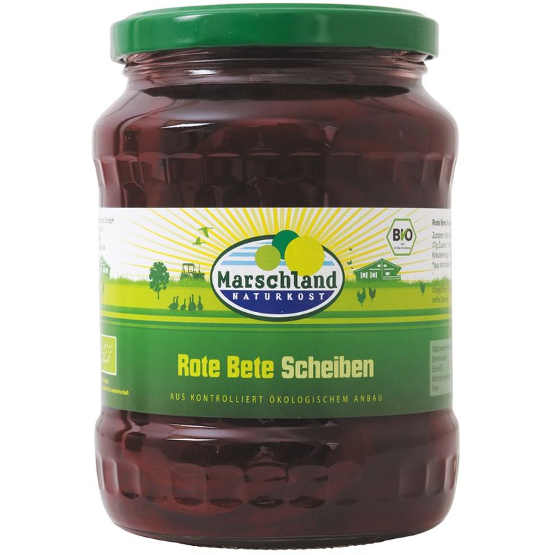Marschland  Bioland Bio-Rote Bete Scheiben 720 ml Gl. MARSCHLAND - Produktbild