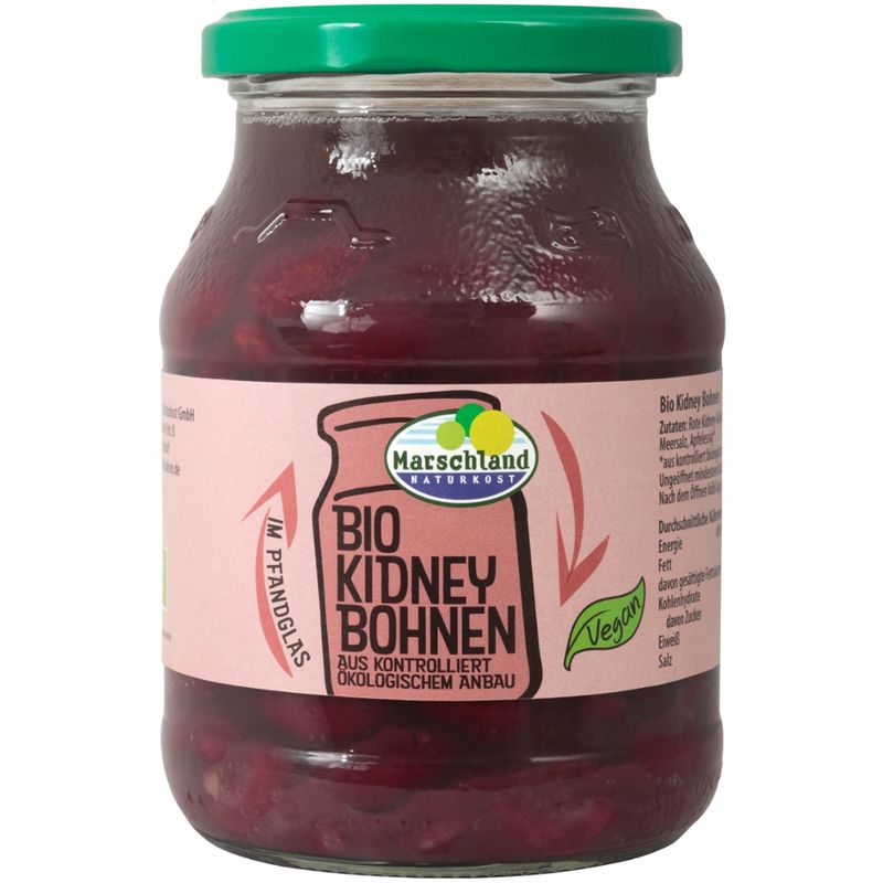 Marschland  Bio-Kidneybohnen 540 ml Pfandglas MARSCHLAND - Produktbild