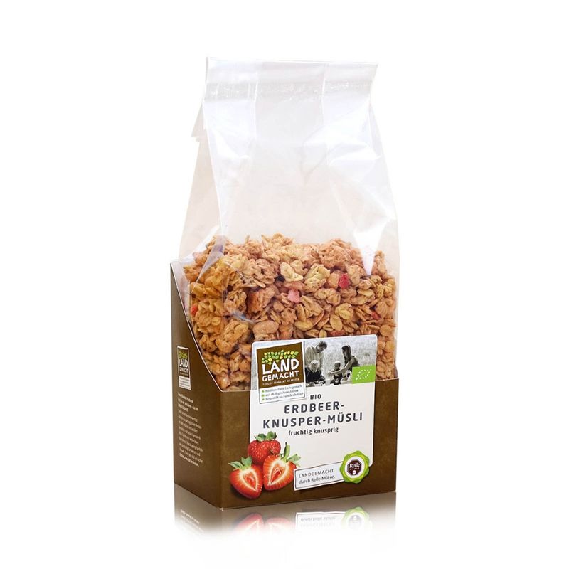 Rolle Mühle Bio Erdbeer-Knusper Müsli - Landgemacht - Produktbild