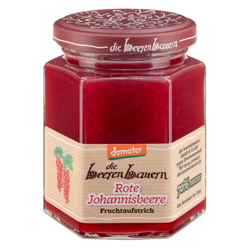 die beerenbauern Rote Johannisbeere Fruchtaufstrich - Produktbild