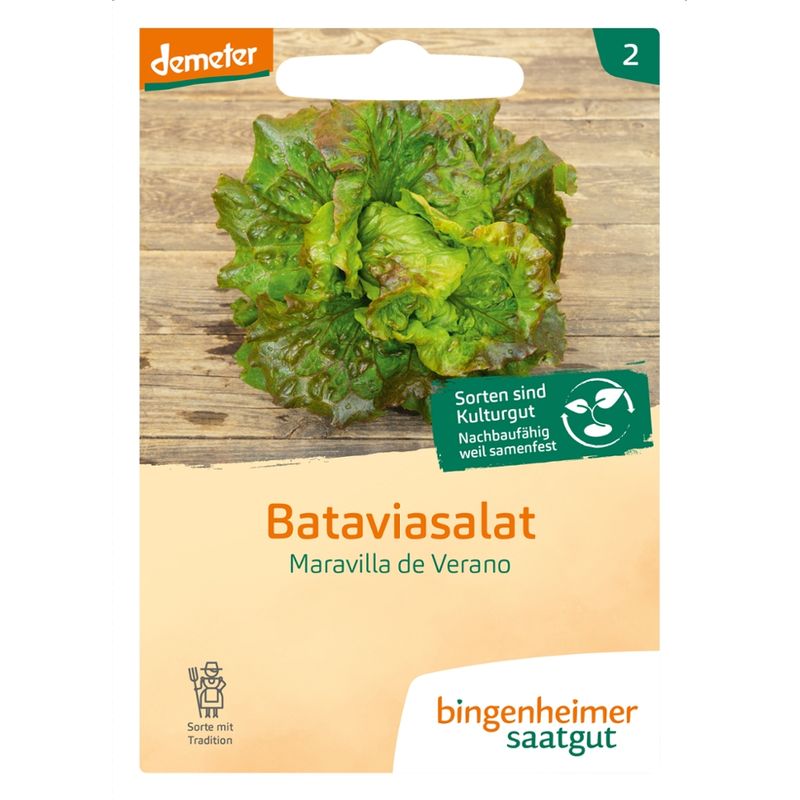 Bingenheimer Saatgut Maravilla de Verano - Bataviasalat (Saatgut) - Produktbild
