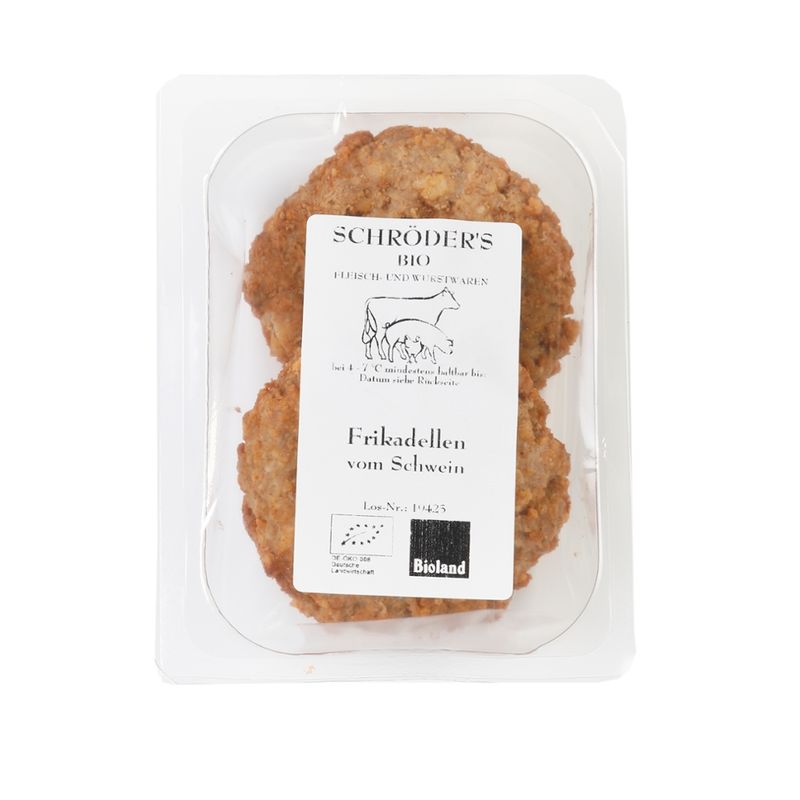 Schröder's Bio Fleisch- und Wurstwaren Frikadellen 2 Stück ca. 150 g - Produktbild