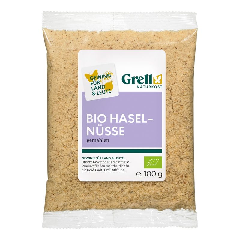 Grell Naturkost Haselnusskerne, gemahlen - Produktbild