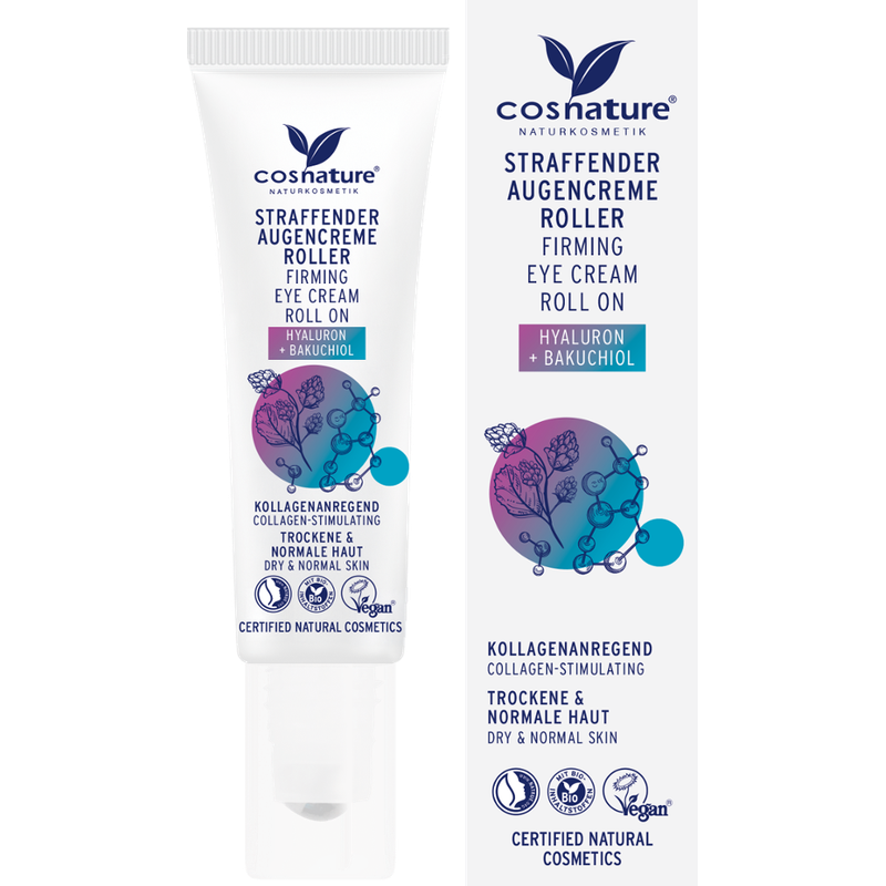 Cosnature  cosnature Augencreme Roller Hyaluron + Bakuchiol 15ml - Produktbild