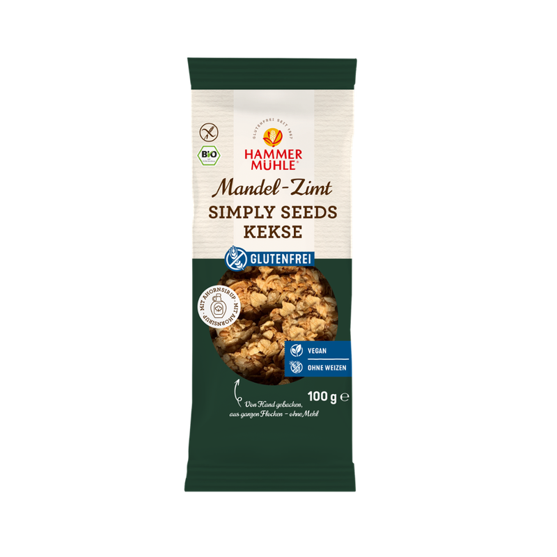 Hammermühle Bio Simply Seeds Kekse Mandel-Zimt gf - Produktbild