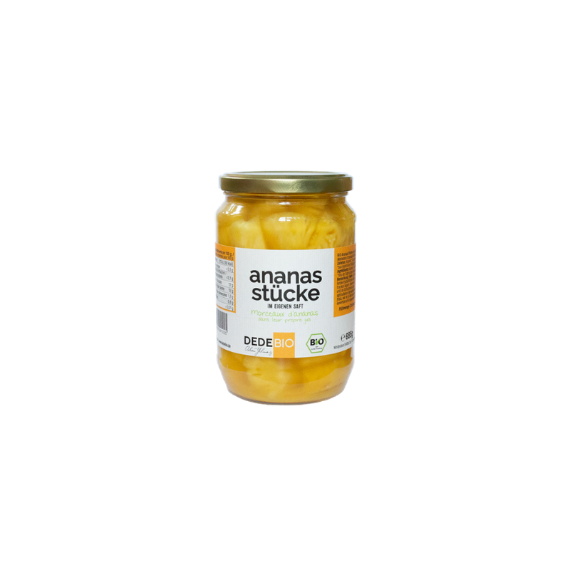 DEDEBIO  DEDEBIO Bio Ananasstücke 685g - Produktbild