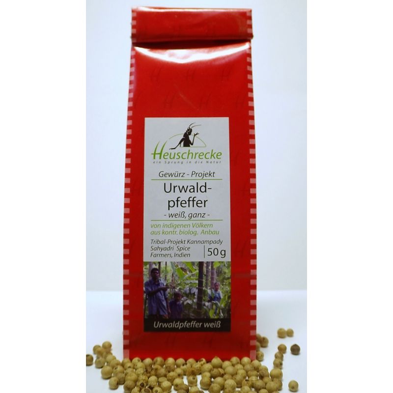 Heuschrecke Urwaldpfeffer, Tribal, weiß, ganz, kbA - Produktbild