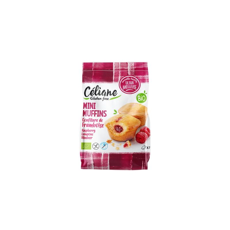 Céliane Mini-Himbeer-Muffins glutenfrei laktosefrei - Produktbild