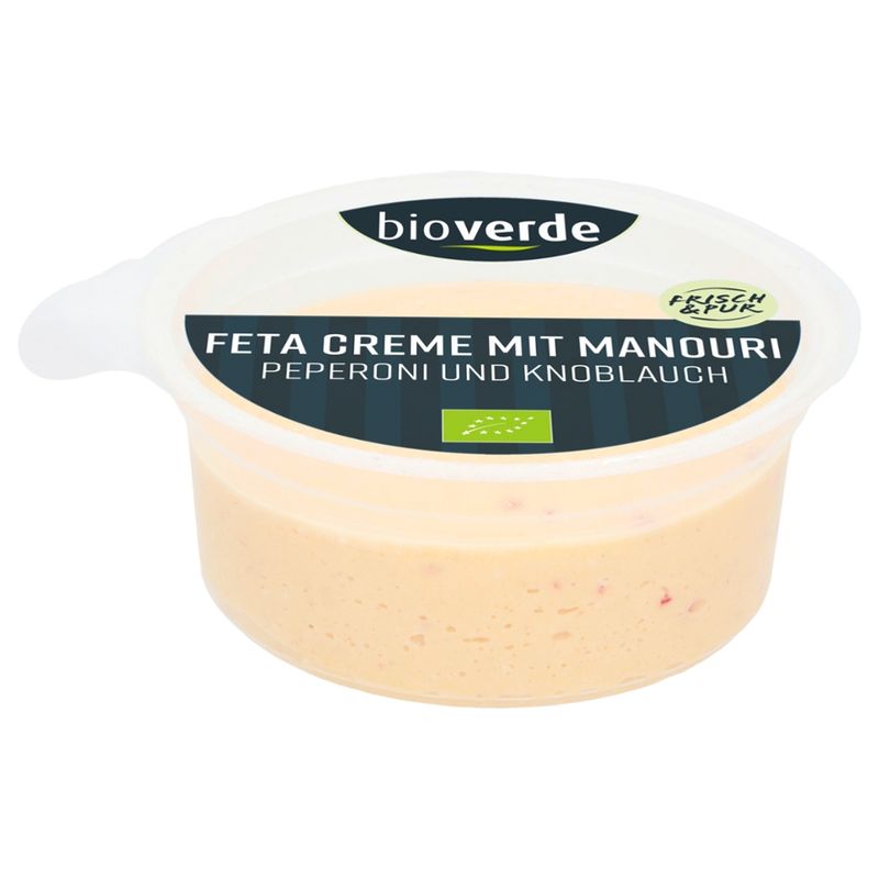 bio-verde Feta-Creme mit Manouri Peperoni und Knoblauch 125 g - Produktbild
