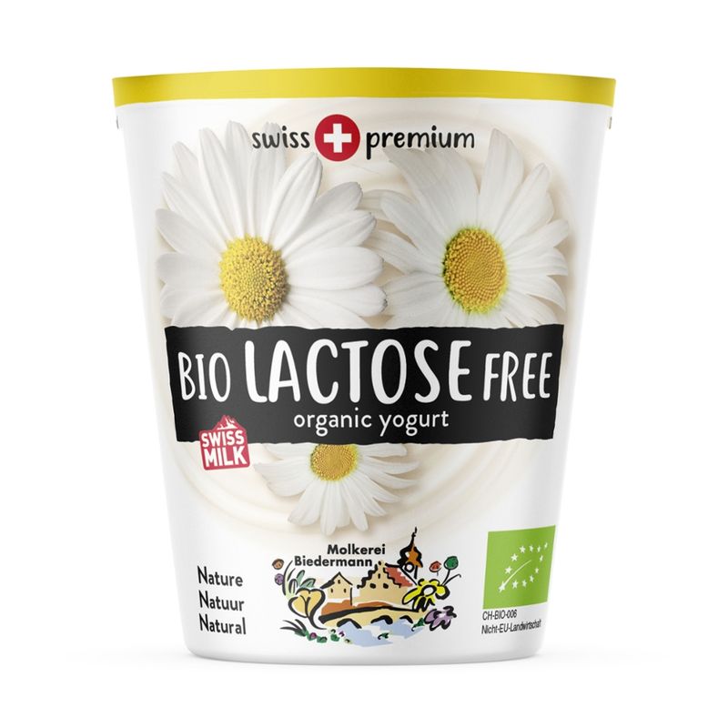 Molkerei Biedermann Bio Jogurt lactosefrei Nature im Kartonbecher - Produktbild