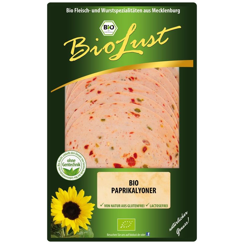 Biolust Bio Paprikalyoner - Produktbild