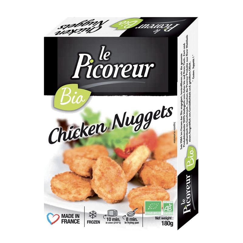 Le Picoreur  BIO CHICKEN NUGGETS 180 g tiefgekühlt - Produktbild