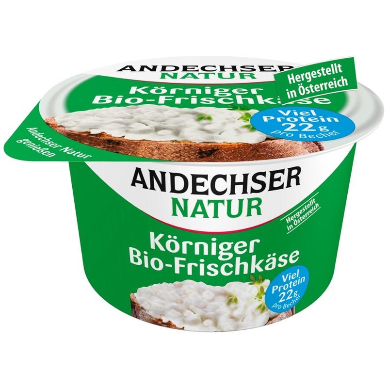 Andechser Natur AN körniger Bio Frischkäse 20% - Produktbild