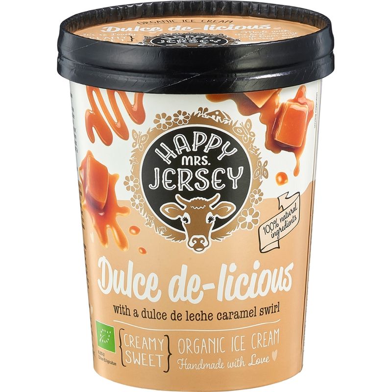 Happy Mrs Jersey Happy Mrs Jersey - BIO/Organic Ice Cream: Dulce de Leche 500ml - Produktbild