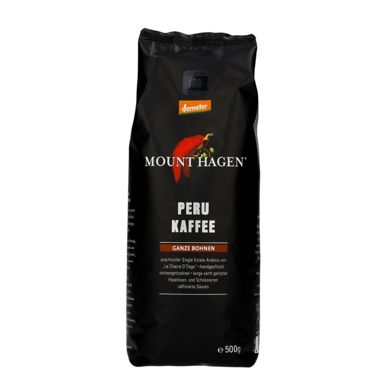 Mount Hagen Demeter Röstkaffee Peru, ganze Bohne - Produktbild
