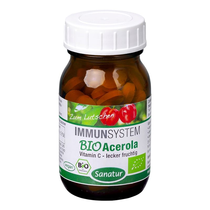 Sanatur BioAcerola, 60 Lutschtabletten, kbA - Produktbild