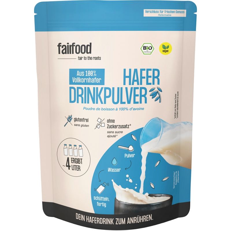 fairfood Freiburg Bio Haferdrinkpulver (360g, Doypack) - Produktbild