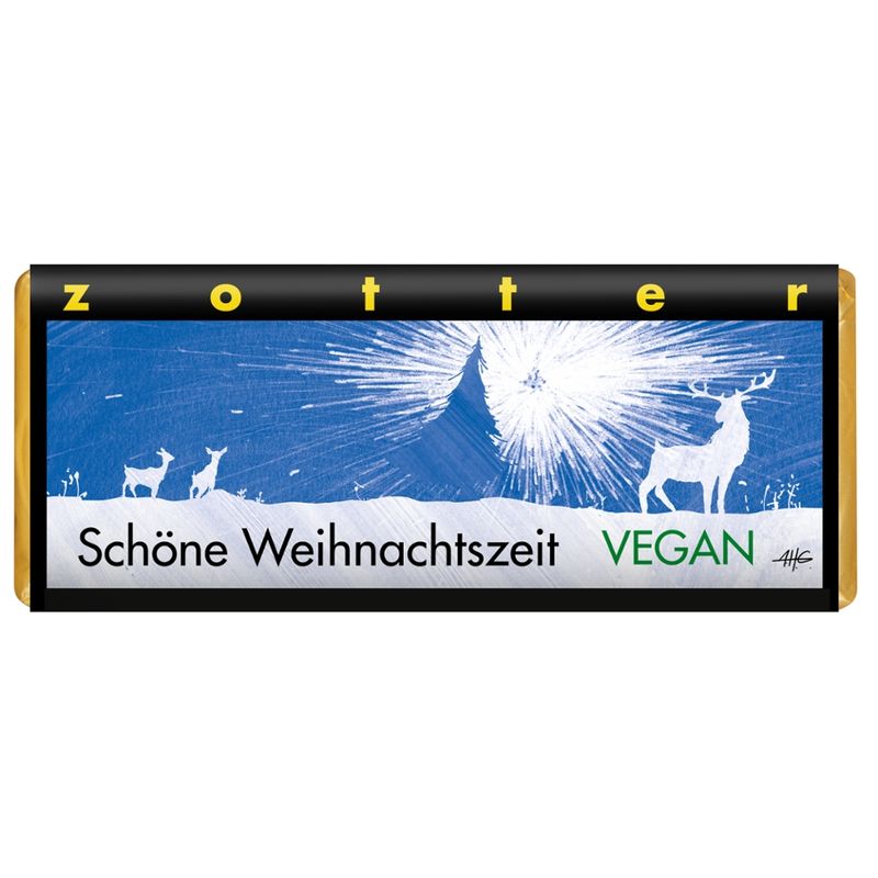 Zotter Schokolade Schöne Weihnachtszeit - Rote Früchtchen VEGAN - Produktbild