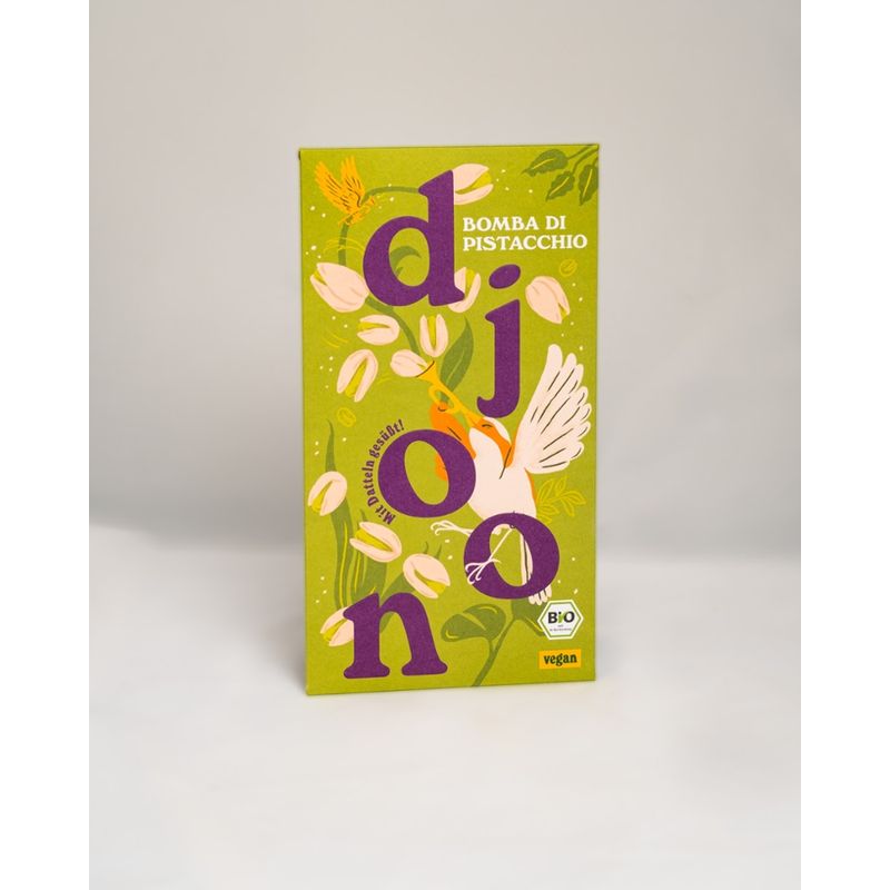 djoon foods Dattelschokolade: Bomba di Pistacchio (Bio) - Produktbild