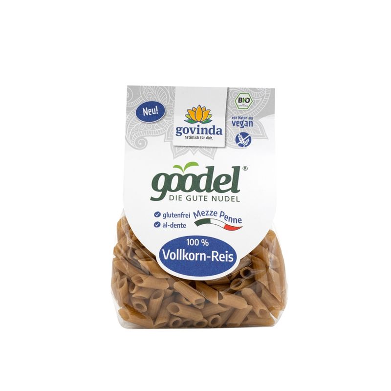 Govinda Goodel Vollkorn-Reis Mezze Penne, Bio - Produktbild
